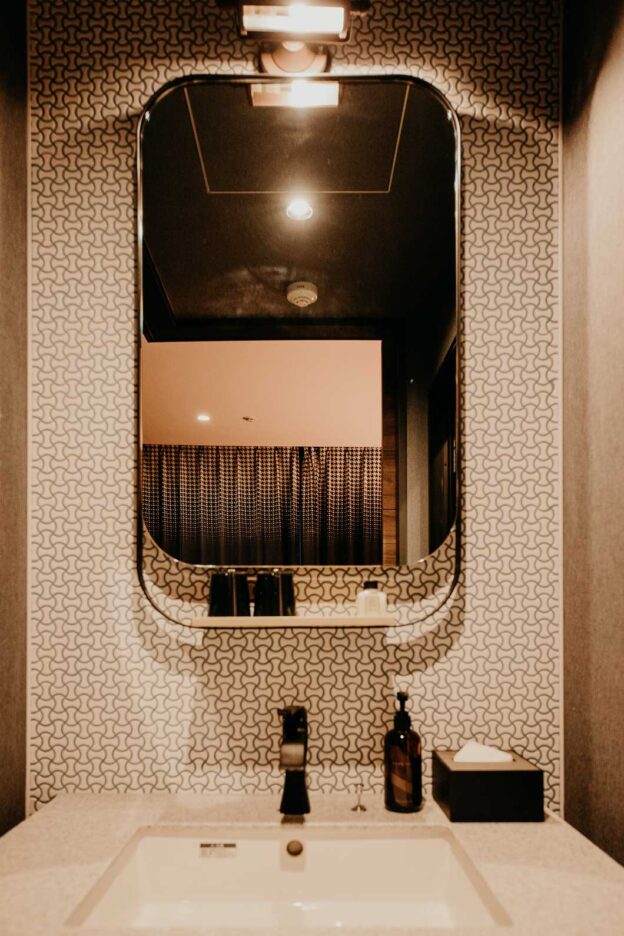 Saving space, bathroom interiors inside a Standard Double Room, The Lively Azabujuban
