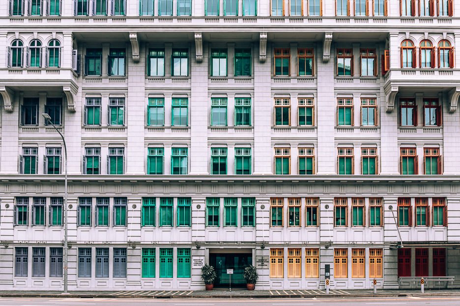 3 Day Itinerary in Singapore Things To Do Tips 18 L Colourful latticed windows at Old Hill Street Police Station