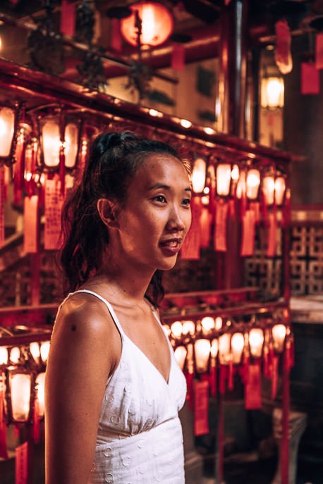 How To Spend 4 Days In Hong Kong 7 P Jasmine poses inside Man Mo Temple, Hong Kong
