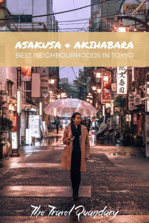 Asakusa Akihabara Pin 2 Pin to Pinterest | walking through Asakusa Tokyo neighbourhood at night