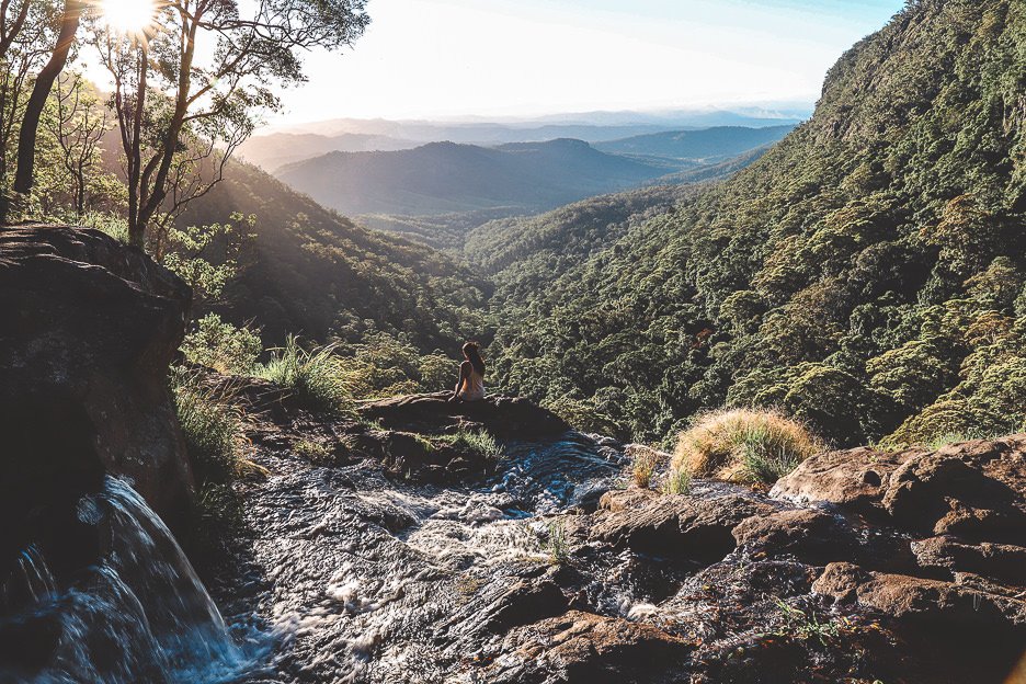 Awesome Day Trips From Brisbane 3 L Sunset from Moran Falls in Springbrook National Park | day trips from Brisbane