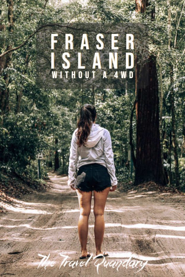 How To See Fraser Island Without A 4WD Pinterest 2 Pin Photo | Fraser Island Without a 4WD