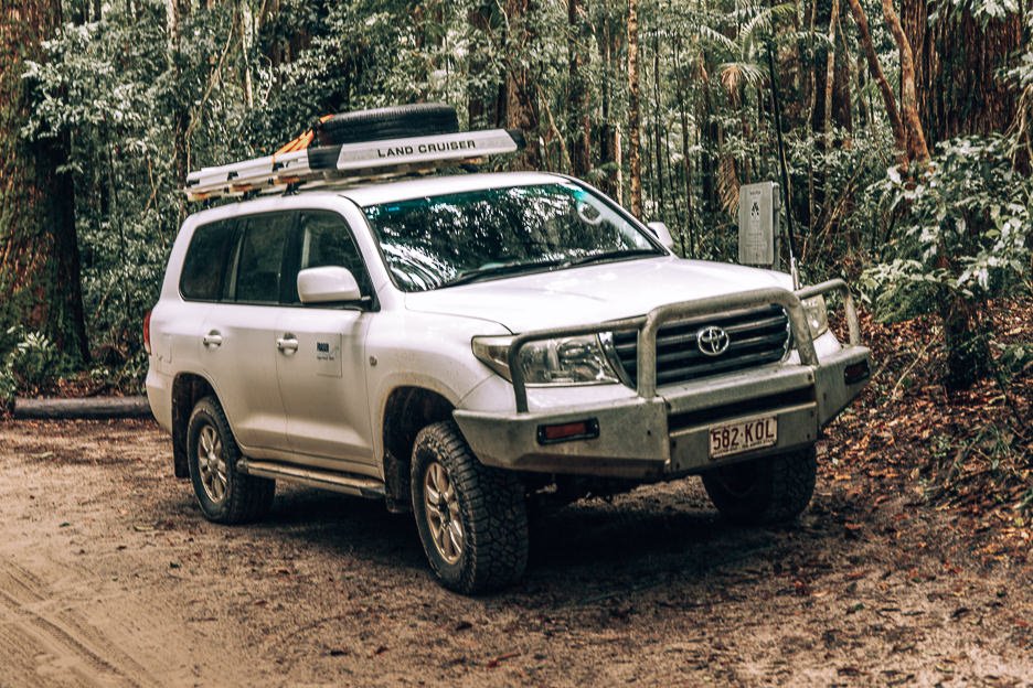 How To See Fraser Island Without A 4WD 4 L A Toyota Land Cruiser - a 4WD vehicle is necessary on Fraser Island