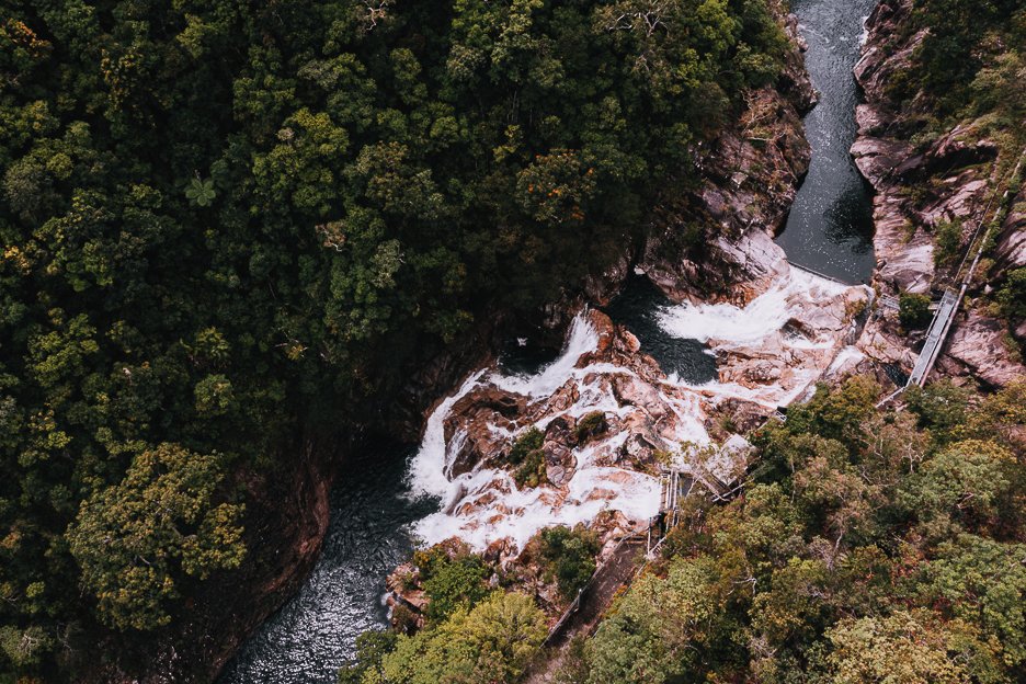 How To Get To Clamshell Falls 2 L View of Clamshell Falls from above