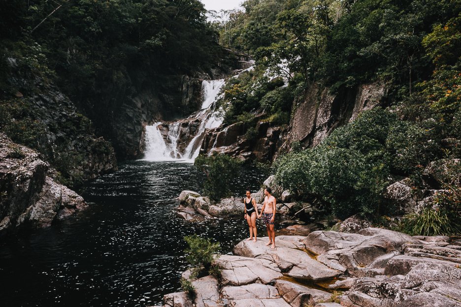 How To Get To Clamshell Falls 4 L Standing next to the swimming hole at Clamshell Falls