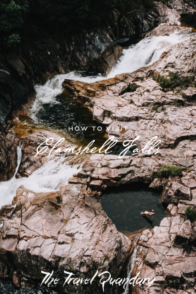 How To Get To Clamshell Falls — Pinterest 2 Pin Photo | How to get to Clamshell Falls