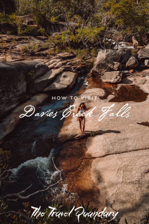 How To Get To Davies Creek Falls — Pinterest 2 Pin Photo | How to get to Davies Creek Falls