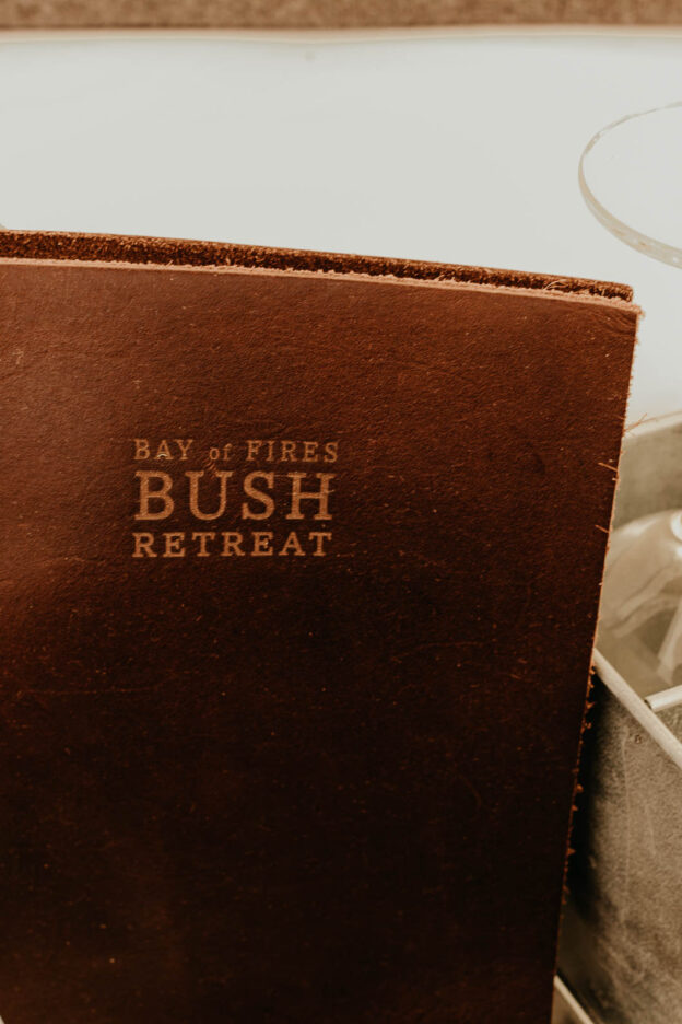 Handcrafted details at Bay of Fires Bush Retreat