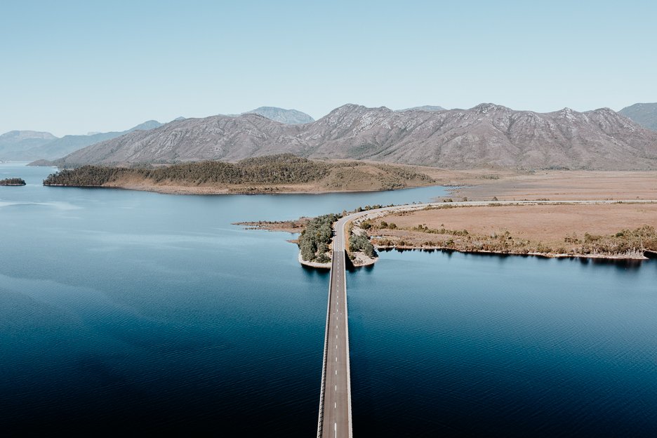 Tasmania Itinerary 24 L Lake Burbury from above | Tasmania